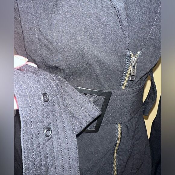 Lane Bryant Jacket w/ Belt & Angled Front Zipper Size 14 - Picture 5 of 7